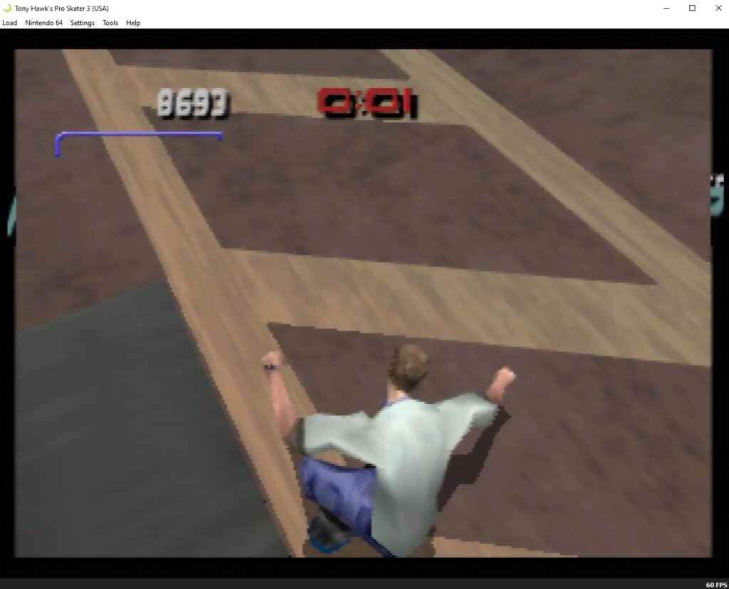 Tony Hawk's Pro Skater 3, Nintendo 64 versiyonu, Ares üzerinde çalışıyor.