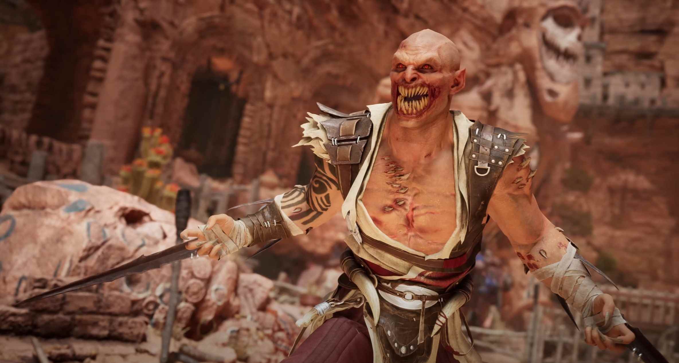 Mortal Kombat 1'de hastalıklı bir Baraka yeniden tasarımı