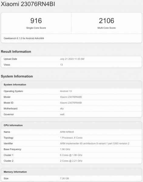 Mediatek Helio G88 yerine Snapdragon 4 Gen 2.  Redmi 12 5G Geekbench'te görüldü