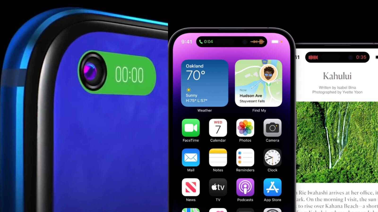 Honor V20 Smart Capsule ve iPhone 14 Pro Dynamic Island - Apple'ın Dynamic Island'ı kopyaladığı şirket, inovasyon eksikliği nedeniyle onu çağırıyor