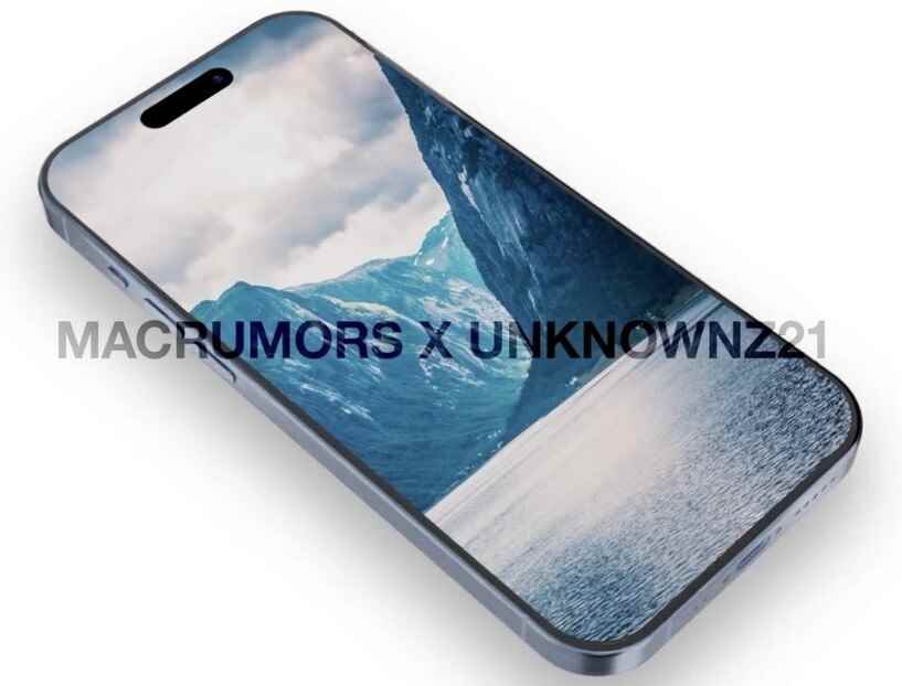 iPhone 15 Pro'nun bu görüntüsündeki daha ince çerçevelere göz atın - Önemli bir bileşenin üretiminde yaşanan sorunlar, iPhone 15 Pro ve Pro Max modellerinin eksikliğine yol açabilir