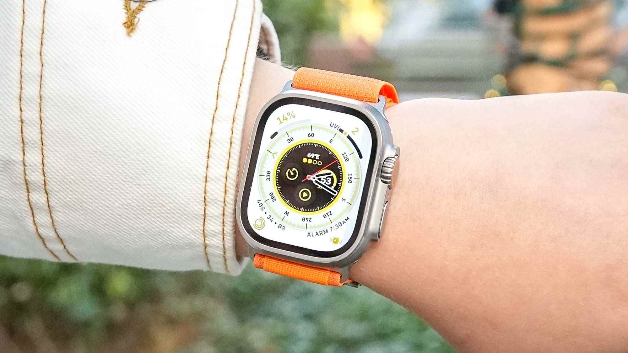 Bilekte Apple Watch Ultra