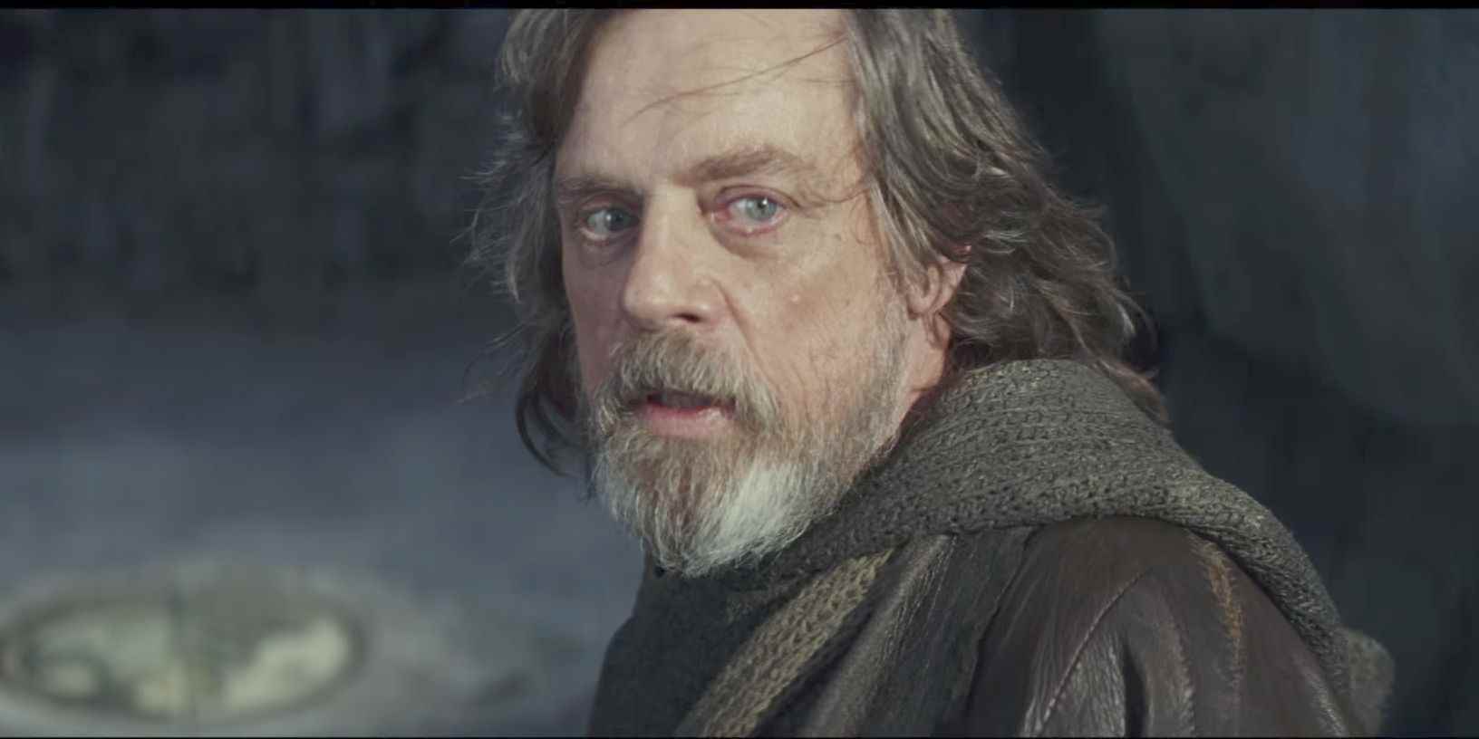 The Last Jedi'da Luke Skywalker rolünde Mark Hamill.