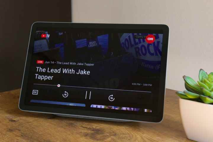 Google Pixel Tablet'te YouTube TV.