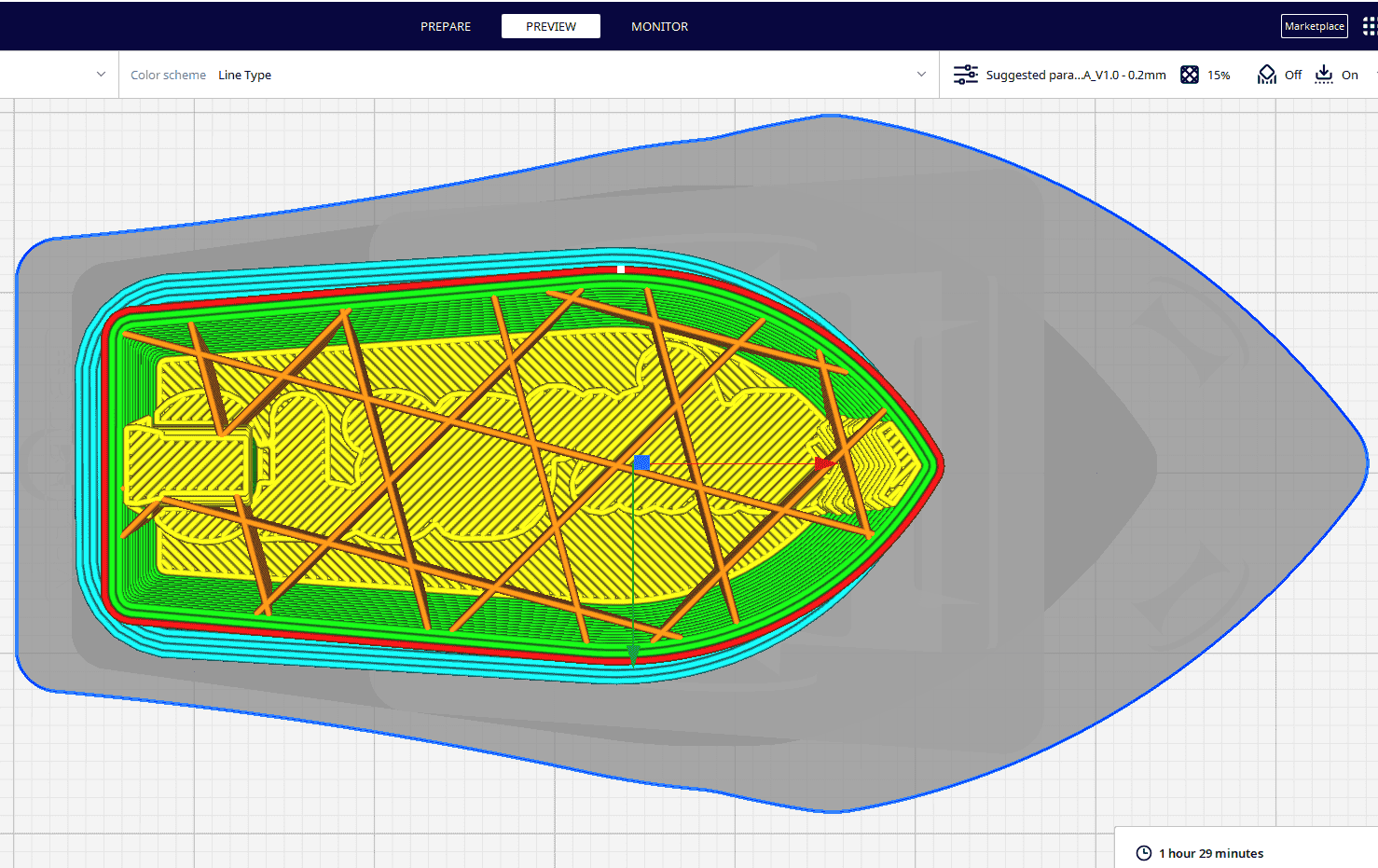 Dolgu Deseni 3D Baskılar