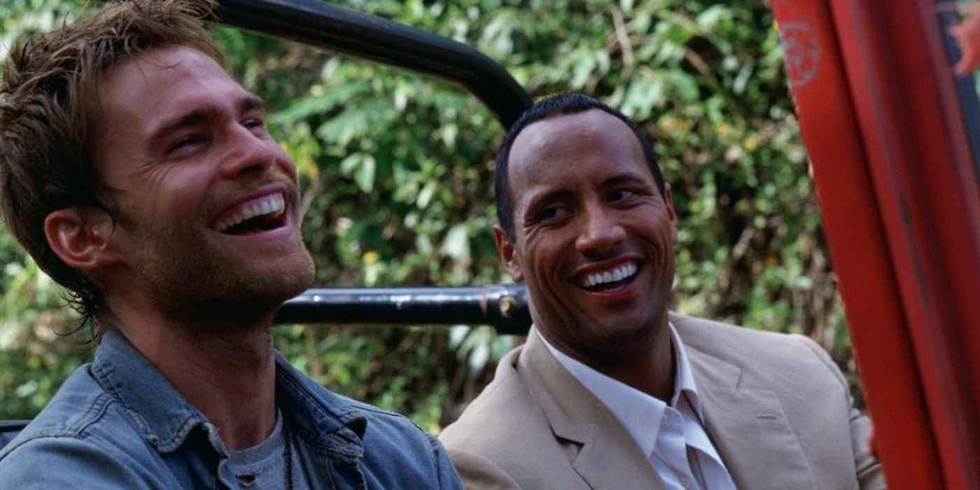 The Rock ve Seann William Scott The Rundown'da gülüyor