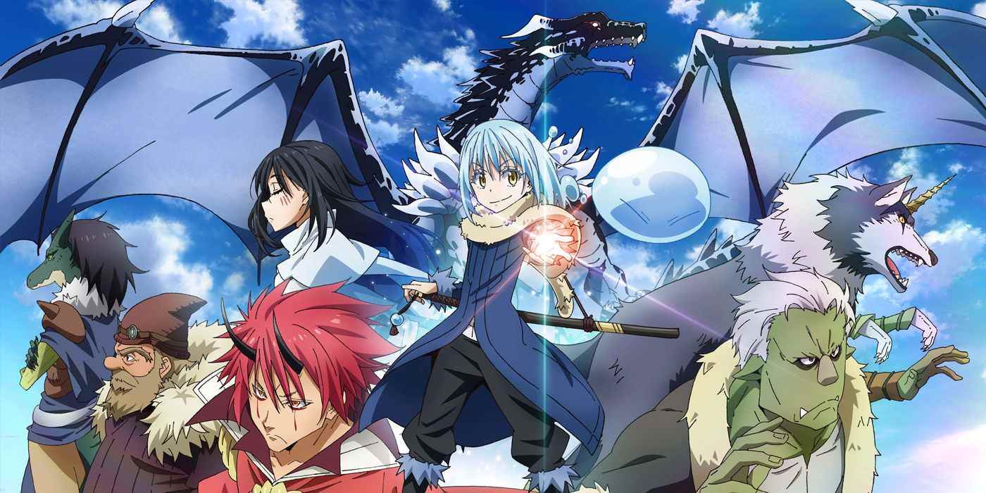 That Time I Got Reincarnated'ın a Slime animesi olarak tanıtıcı çizimi