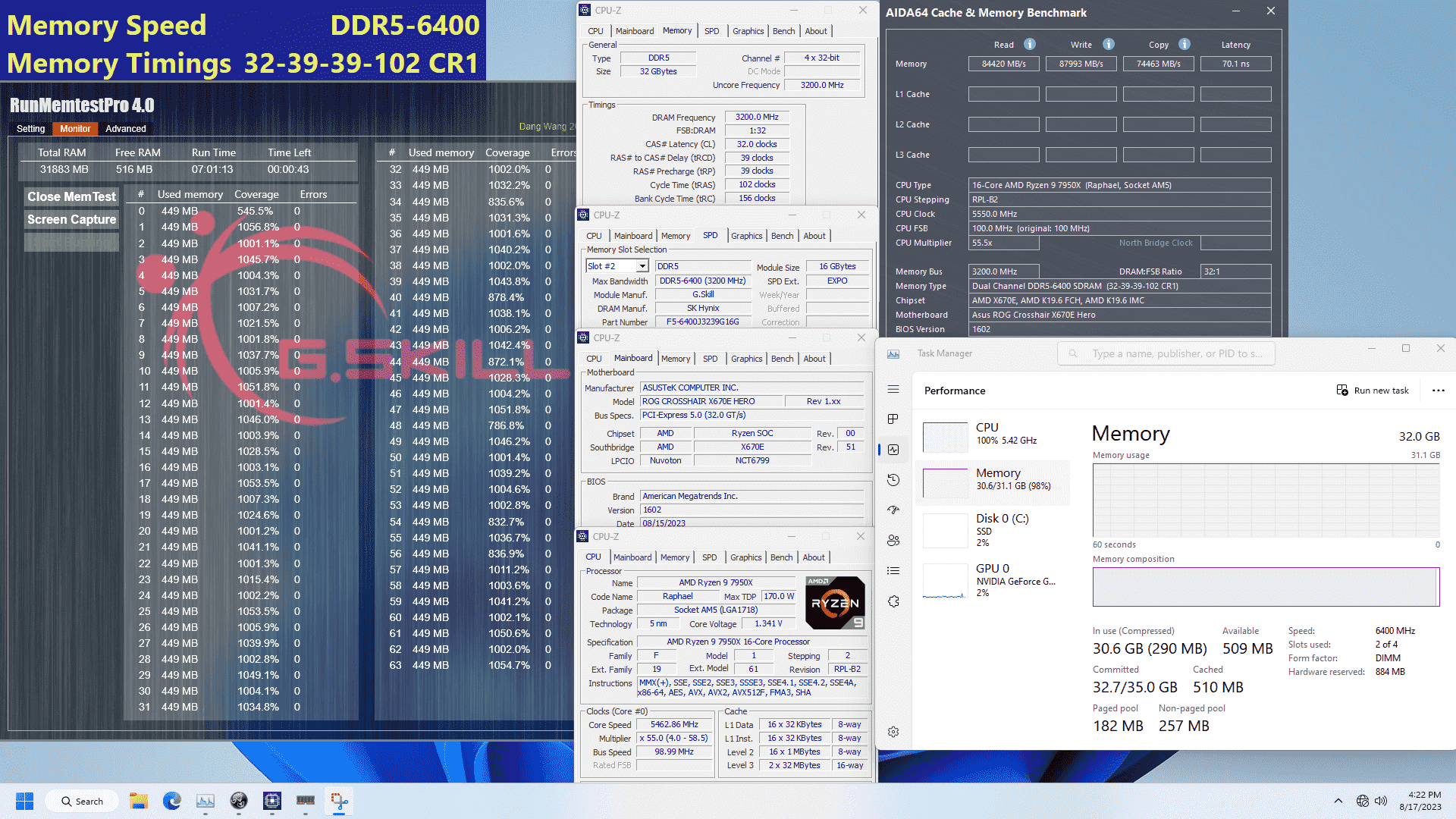 G.Skill Trident Z5 Neo RGB DDR5-6400 bellek kiti