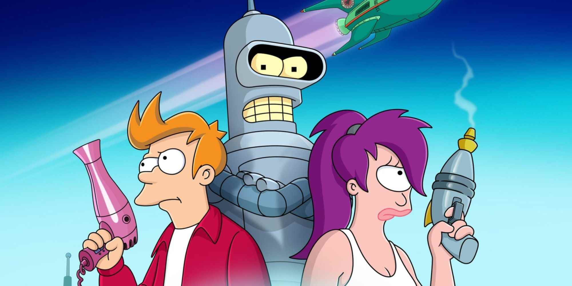 Futurama'nın yeniden canlandırılması için bir poster