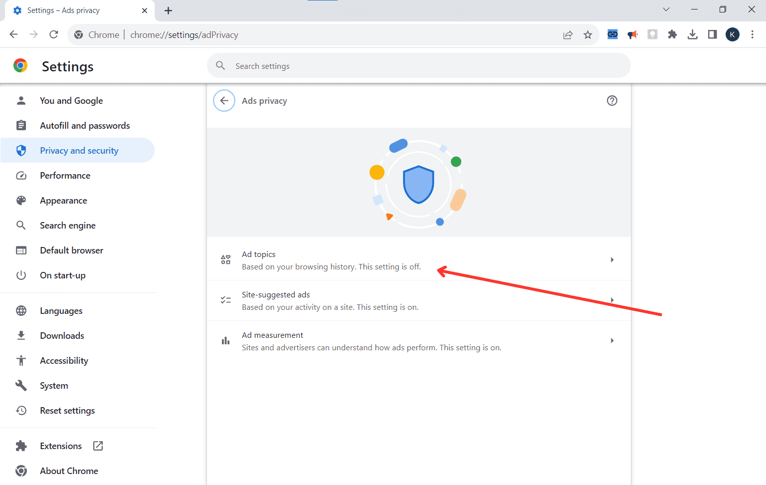 Chrome ayarlarının 4. ekran görüntüsü