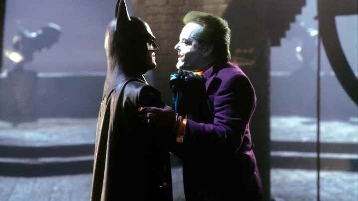 Batman rolünde Michael Keaton ve Joker rolünde Jack Nicholson yer alıyor.