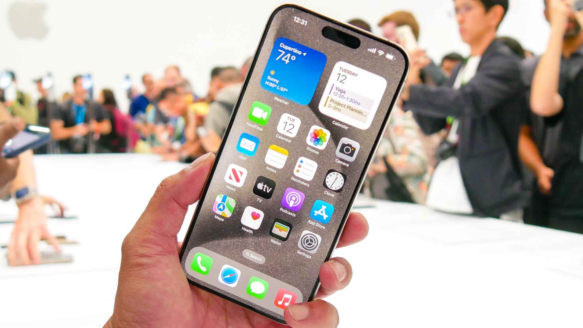 iPhone 15 Pro'nun ekranı