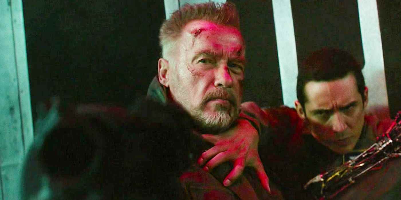 Arnold Schwarzenegger, Terminatör: Karanlık Kader'deki T-800 rolünde.