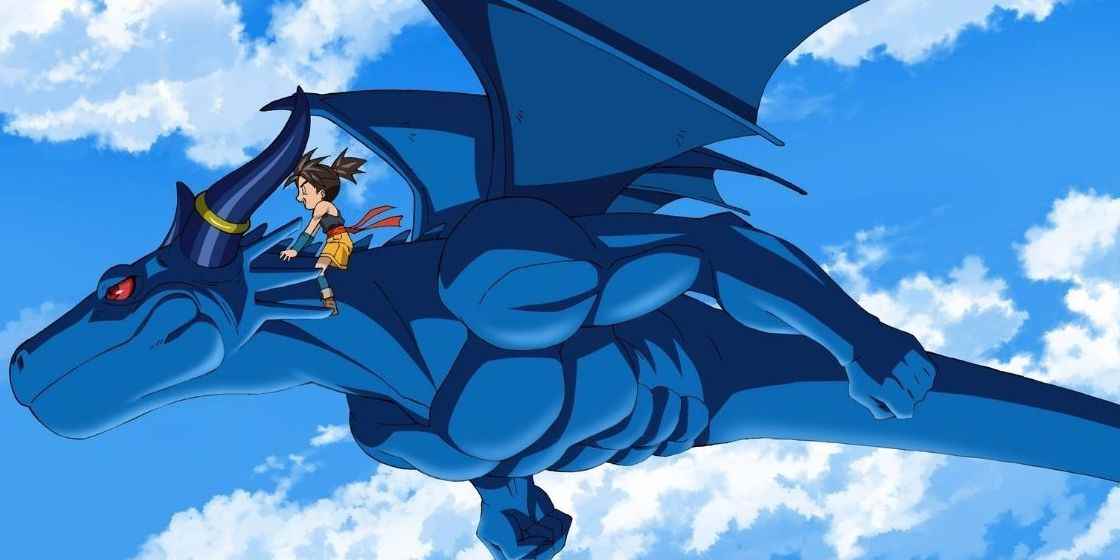 Shu, Blue Dragon'un tepesinde uçuyor