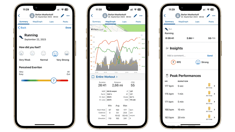 TrainingPeaks ekran görüntüleri