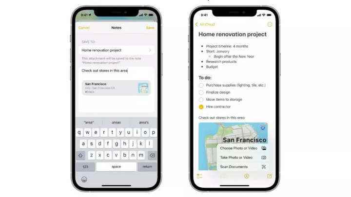 iOS 17: Apple Notes uygulamasında bir notu diğerine bağlama