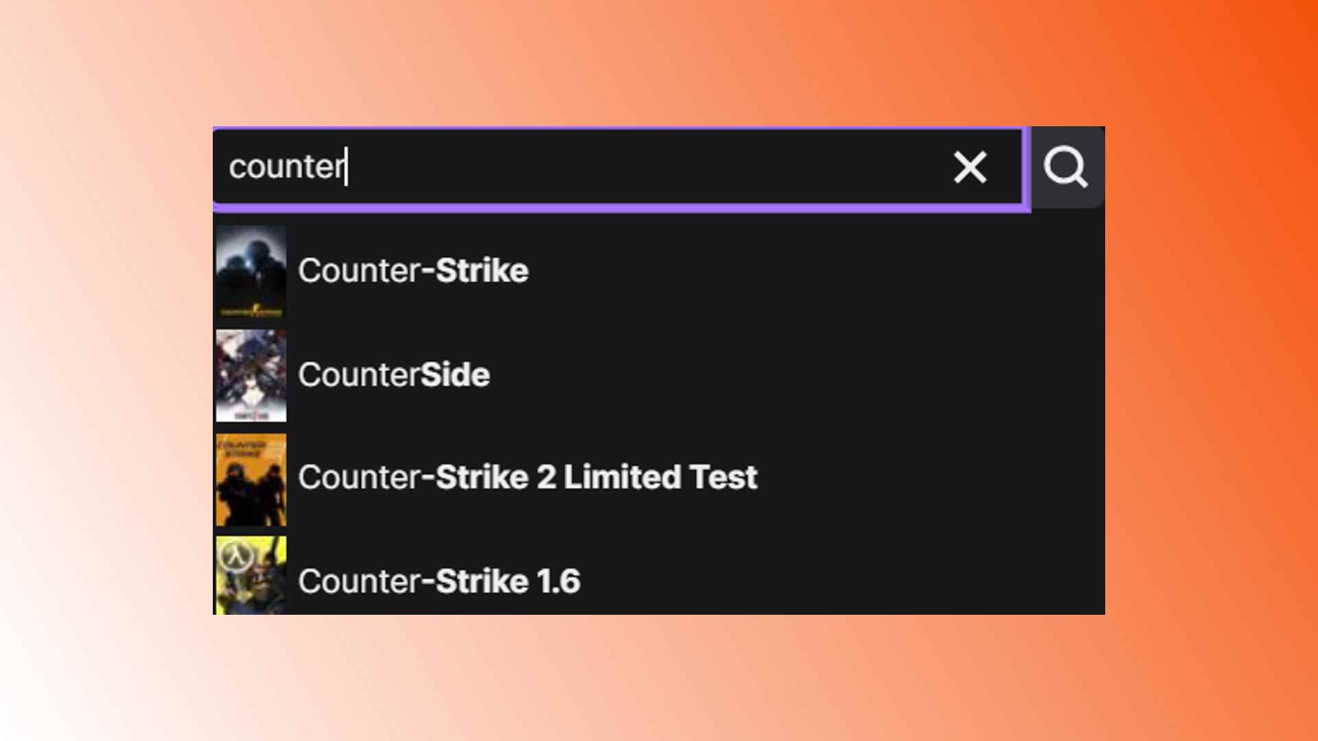 CSGO Twitch kaldırıldı: Twitch'ten izlenebilecek Counter-Strike oyunlarını gösteren bir resim