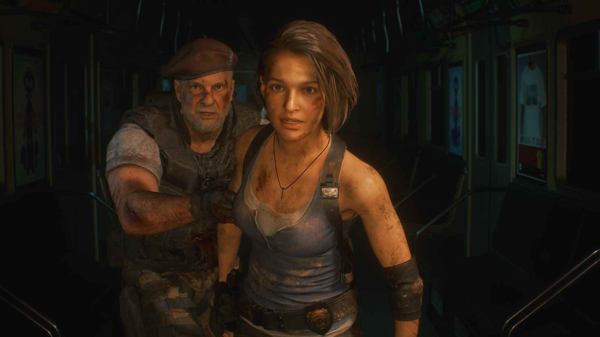 Resident Evil 3 Remake güzel: Capcom hayatta kalma korku oyunu Resident Evil 3 Remake'te Jill Valentine ve Mikhail Victor