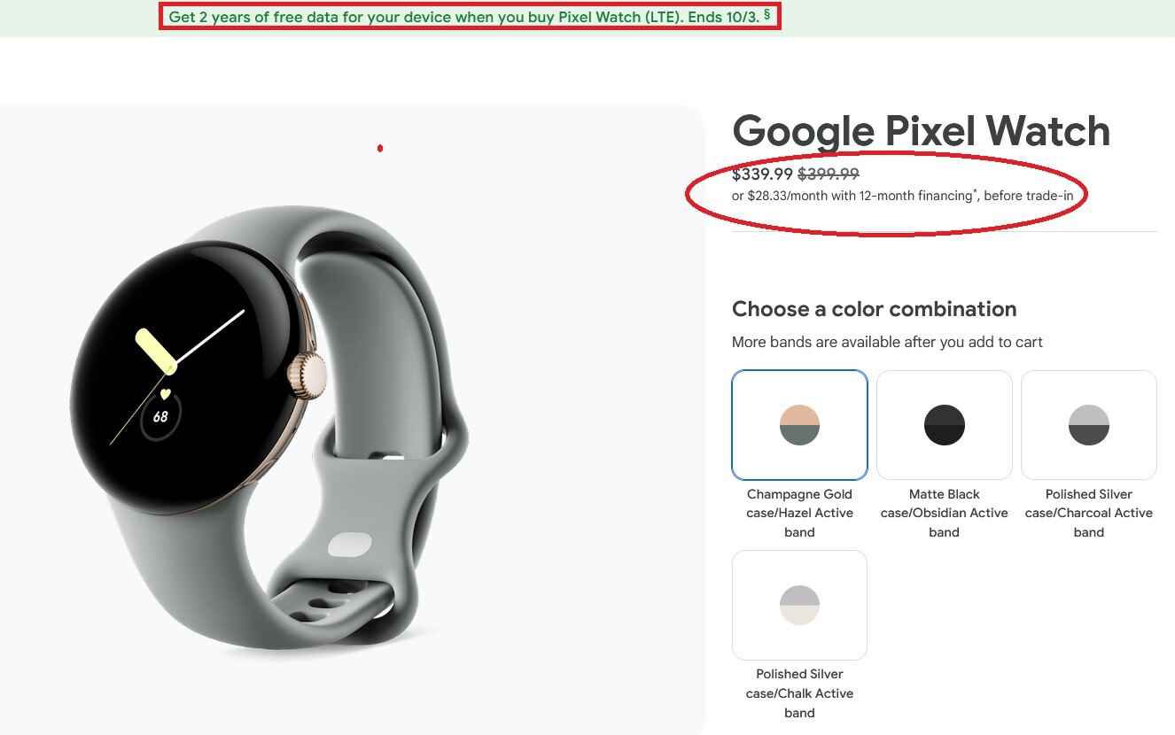 Pixel Watch LTE'yi satın alın ve Google Fi'den iki yıllık ücretsiz veri alırken %15 tasarruf edin - Bugün Google'ın 25. doğum günü, ancak hediyeleri Pixel Watch (LTE) alıcıları alıyor