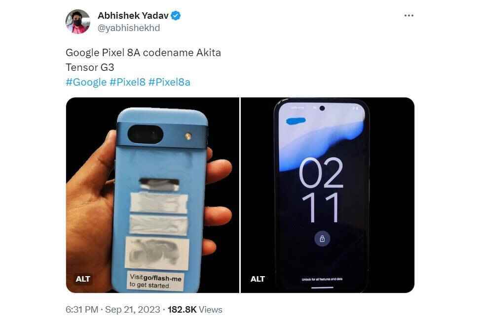 İddia edilen Pixel 8a uygulamalı görüntülerde komik bir şekilde kavisli köşeler görülüyor