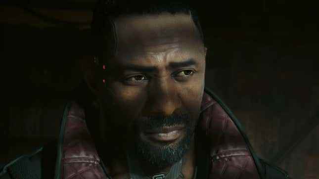 Idris Elba, Cyberpunk 2077: Phantom Liberty'nin tanıtım fragmanında Solomon Reed rolünde.