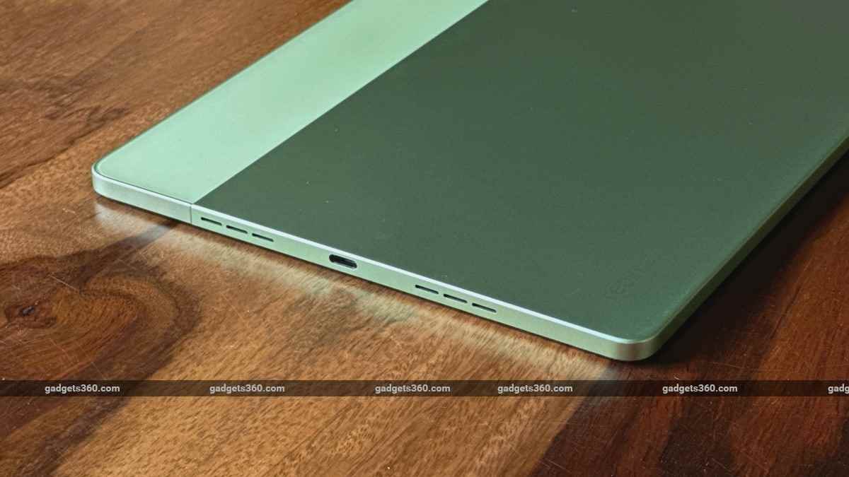 Realme Pad 2 hoparlör tarafı ndtv RealmePad2 Realme