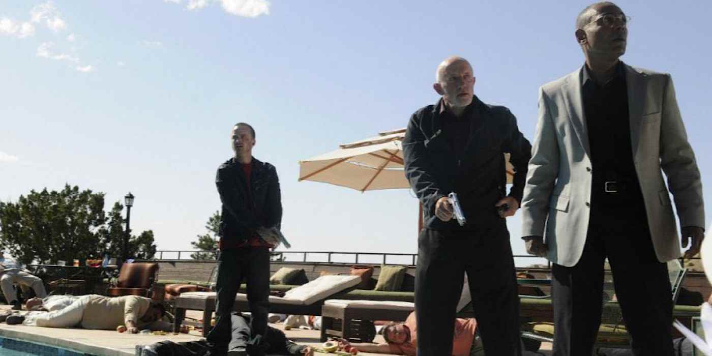 Gus, Mike ve Jesse, Breaking Bad'de Don Eladio'nun malikanesinden kaçtılar