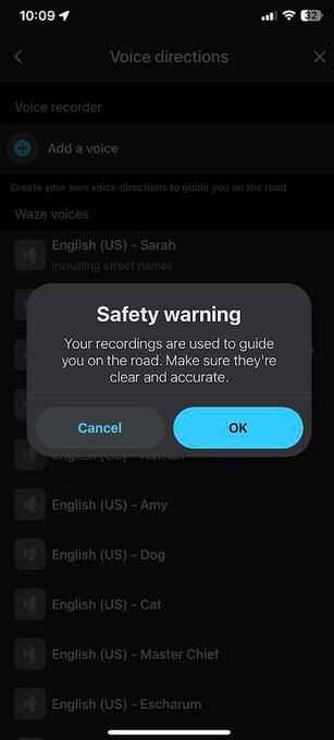 Waze navigasyon yönlendirmeleri için kendi sesinizi kullanırsanız, kayıt yaparken çok net olduğunuzdan emin olun - Yeni temasıyla Waze bu dünyanın dışında!