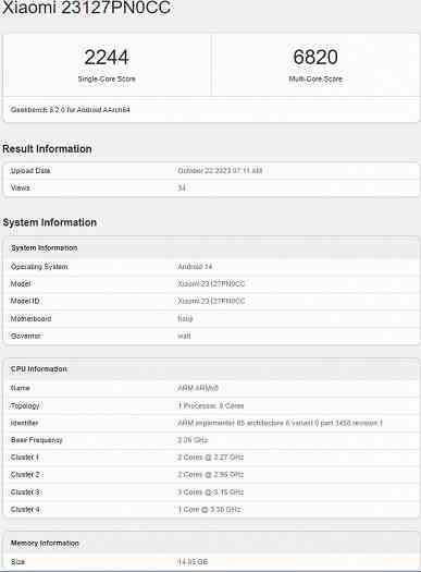 HyperOS için bu kadar.  Yeni işletim sistemini çalıştıran Xiaomi 14, Geekbench testinde Samsung Galaxy S24 Ultra'yı yendi