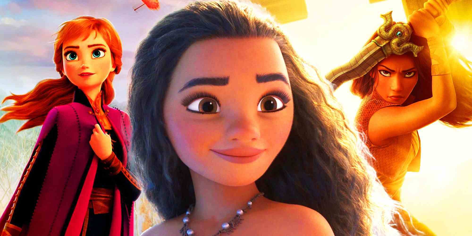 Disney Prensesleri Anna, Moana ve Raya