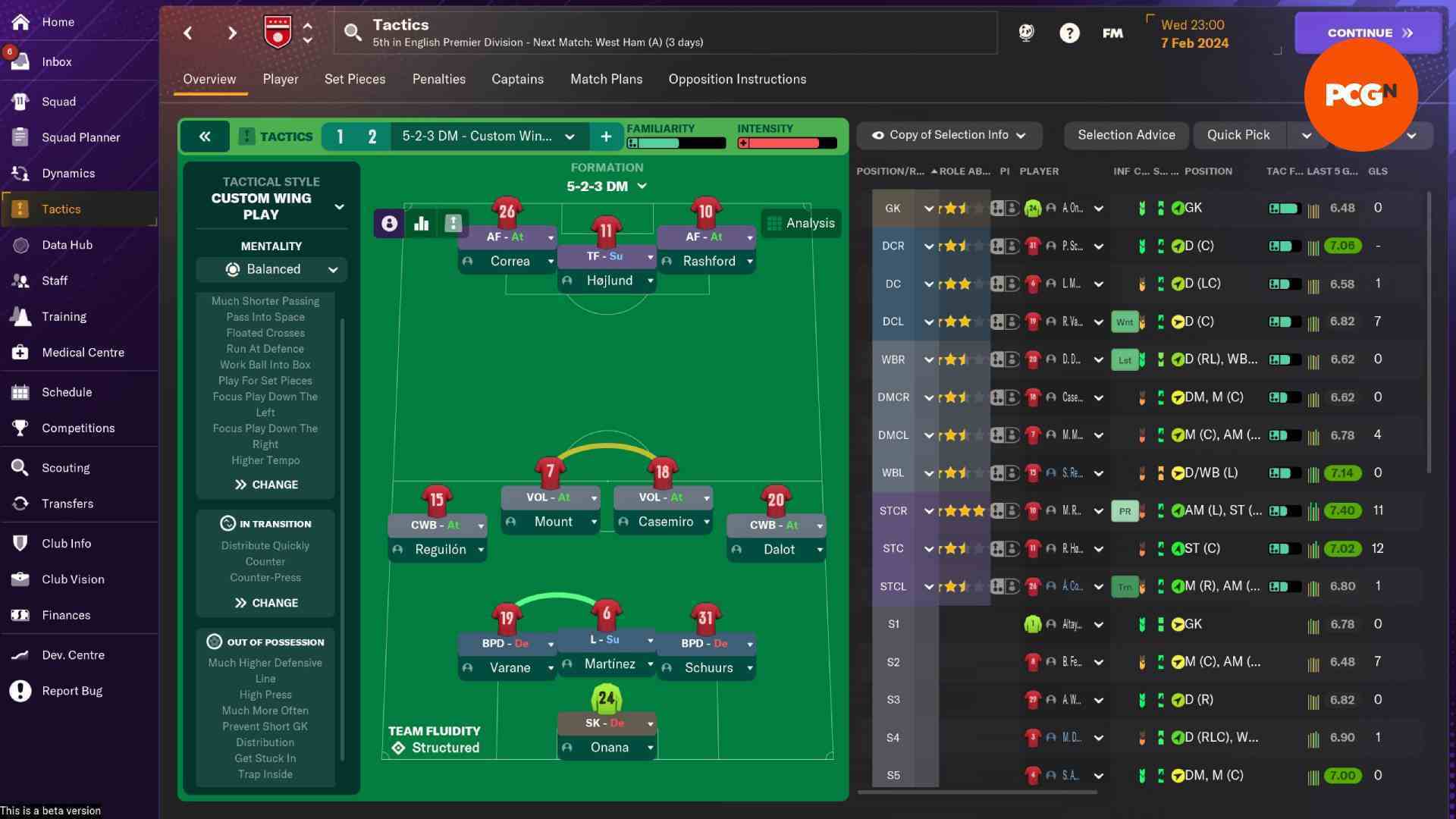 En İyi Football Manager 2024 taktikleri: 3-4-3