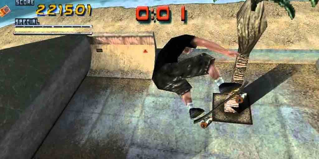 Tony Hawk, Tony Hawk's Pro Skater 2'de takla atıyor 