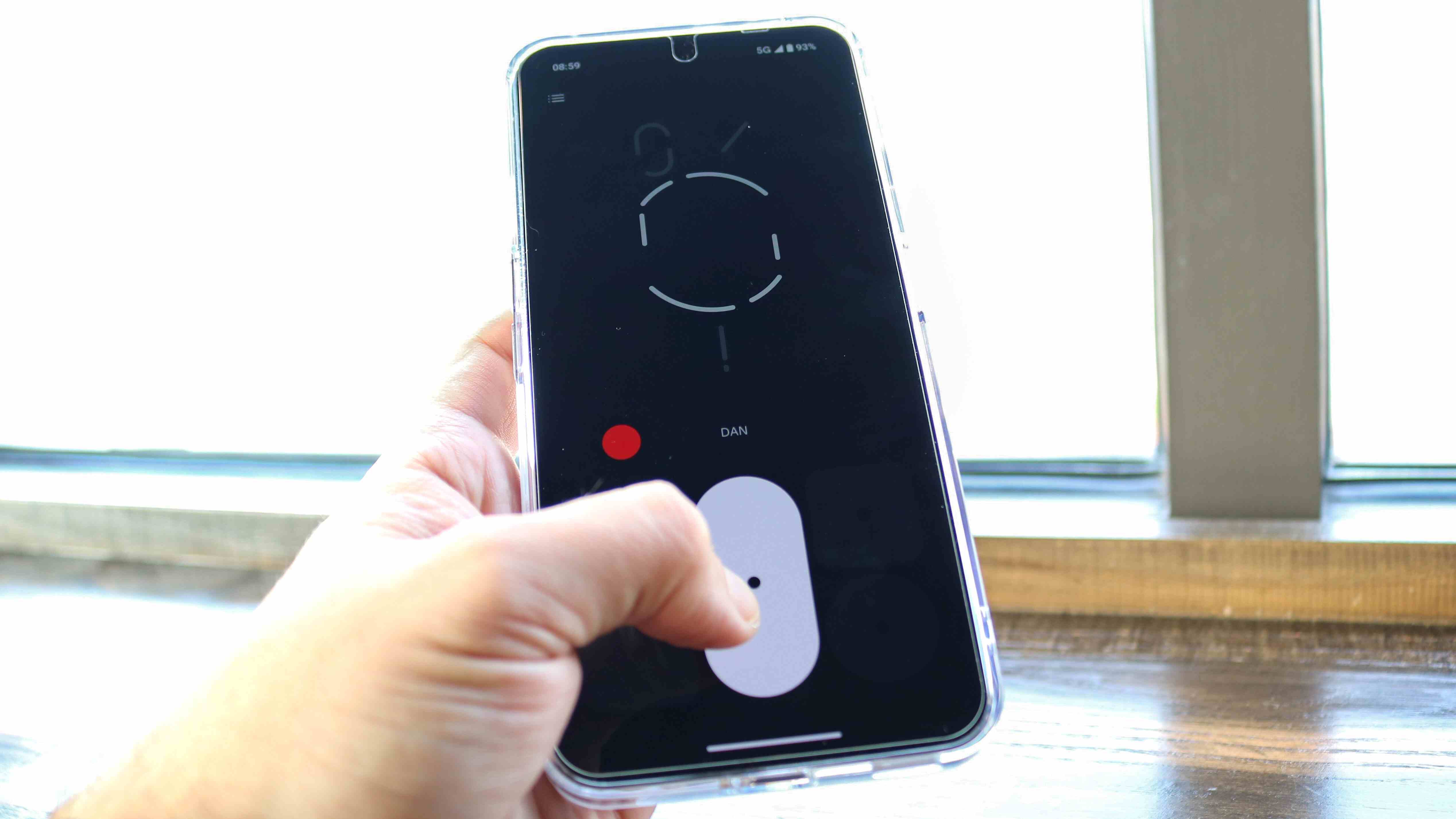 Nothing Phone 2'deki Glyph Composer uygulamasını gösteren bir resim