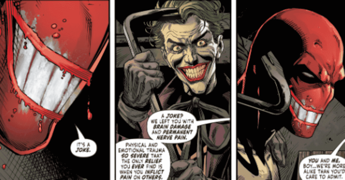 Batman'den Paneller: Üç Joker #2;  Red Hood ismini şöyle açıklıyor: 