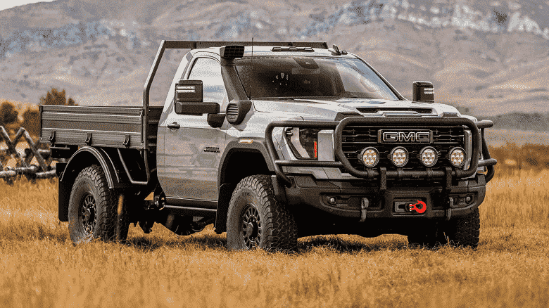 Sunulan en acımasız değiştirilmiş GMC Sierra HD