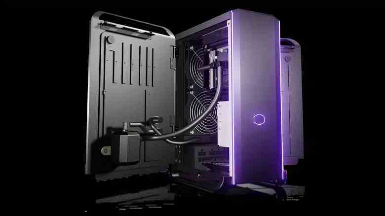 Sıvı soğutma sisteminin parçası olan yan panellere sahip benzersiz bir kompakt oyun bilgisayarı.  Cooler Master Cooling X tanıtıldı