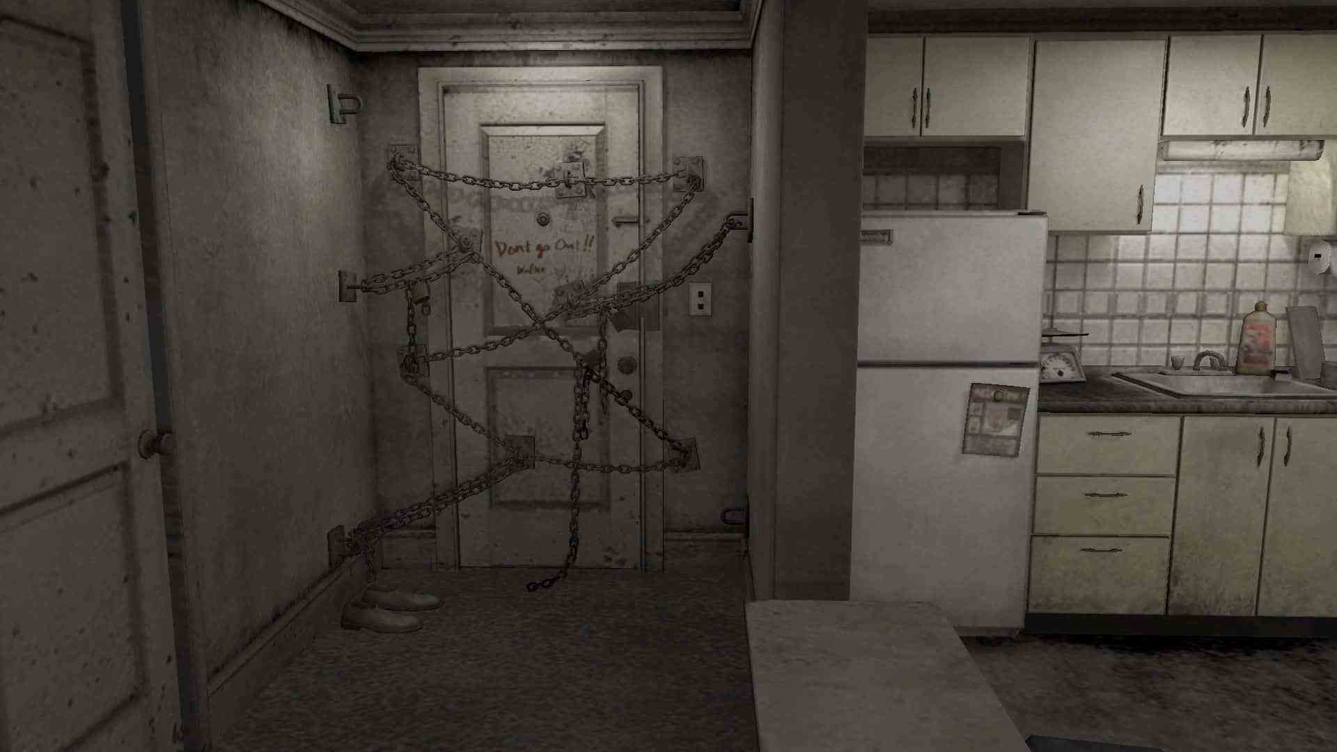 Silent Hill 4'ün odası oyun ilerledikçe yavaş yavaş değişiyor.