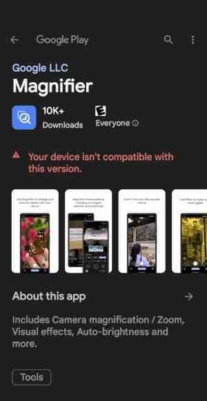 Google Pixel Fold'da Büyüteç uygulaması uyumsuzluk hatası - Google, kullanıcıların küçük metin ve nesne ayrıntılarını görmesine yardımcı olmak için Pixel Magnifier uygulamasını başlattı