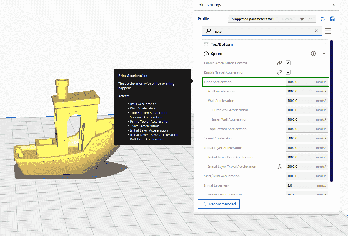 3D yazıcı katmanı kaydırma