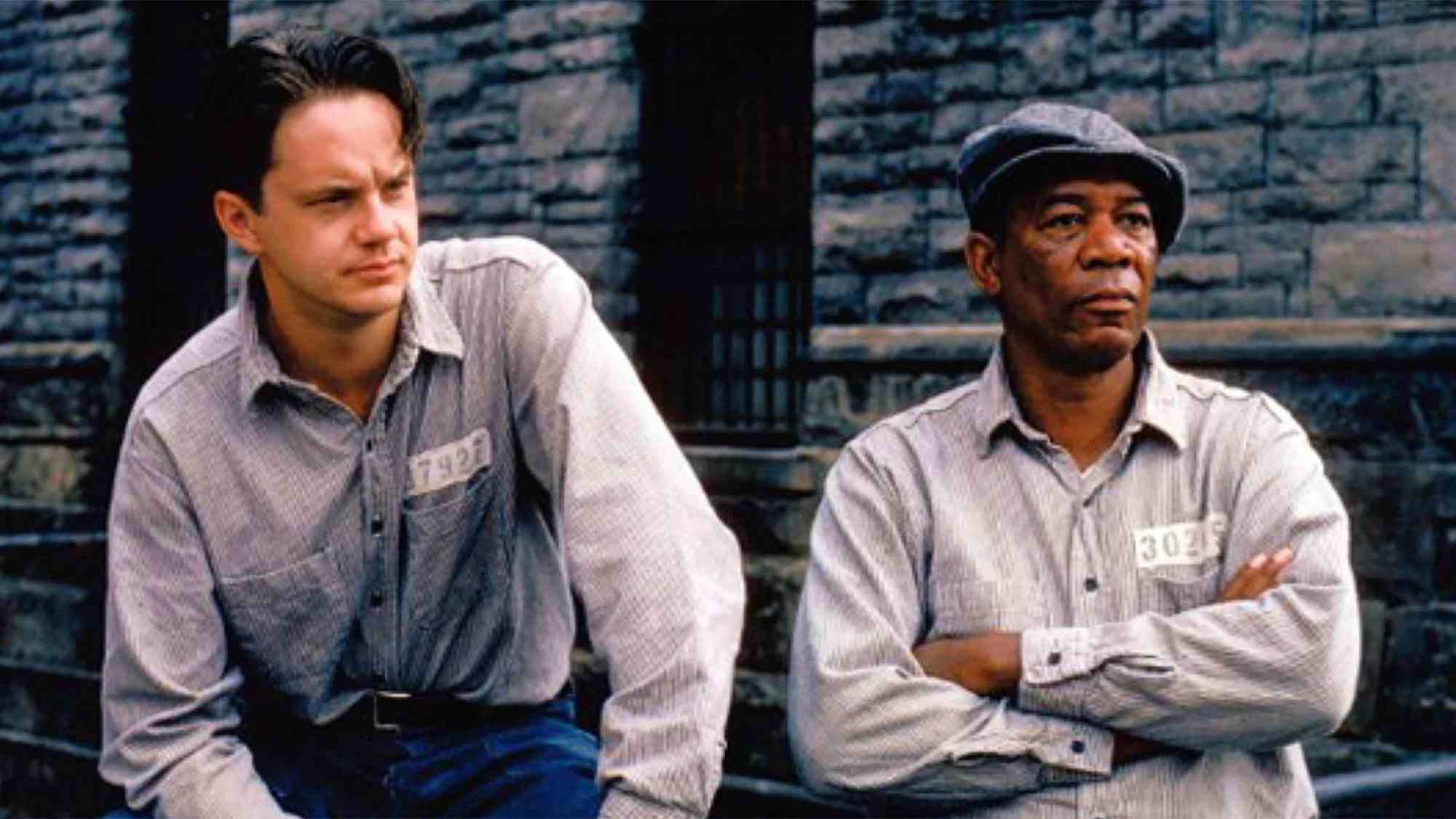 Esaretin Bedeli'nde Tim Robbins ve Morgan Freeman