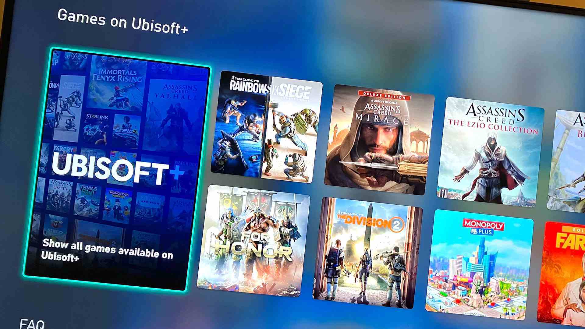 Ubisoft+ Xbox Series X'te