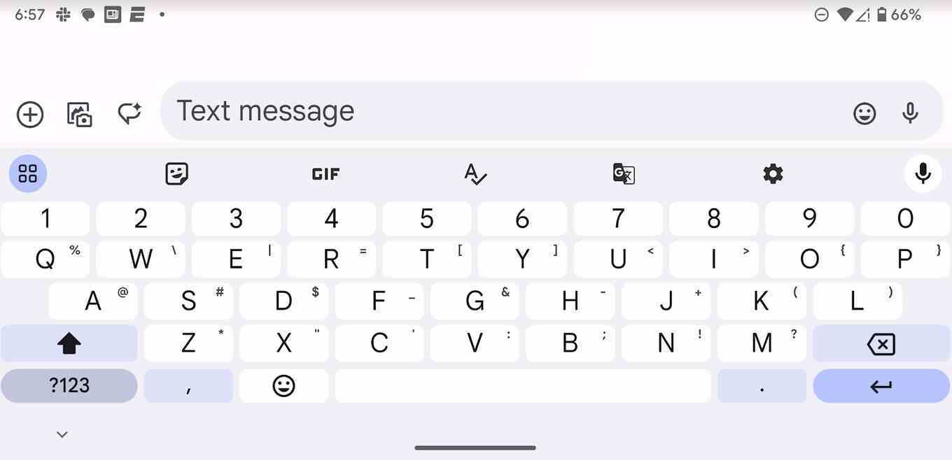 Yatay konumda tam boyutlu Gboard QWERTY - Yeni Gboard özelliği, yatay modda yazı yazan Android kullanıcılarına yardımcı olur