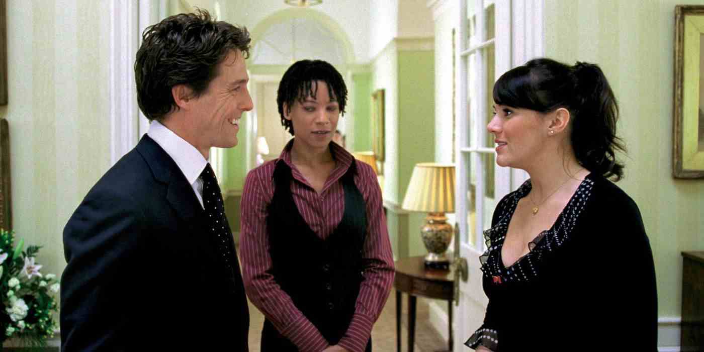 Hugh Grant'in David'i Love Aslında'da Natalie ile konuşuyor