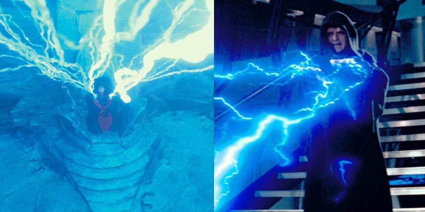 Star Wars'un Palpatine'i, Force Lightning'iyle tam güçte.