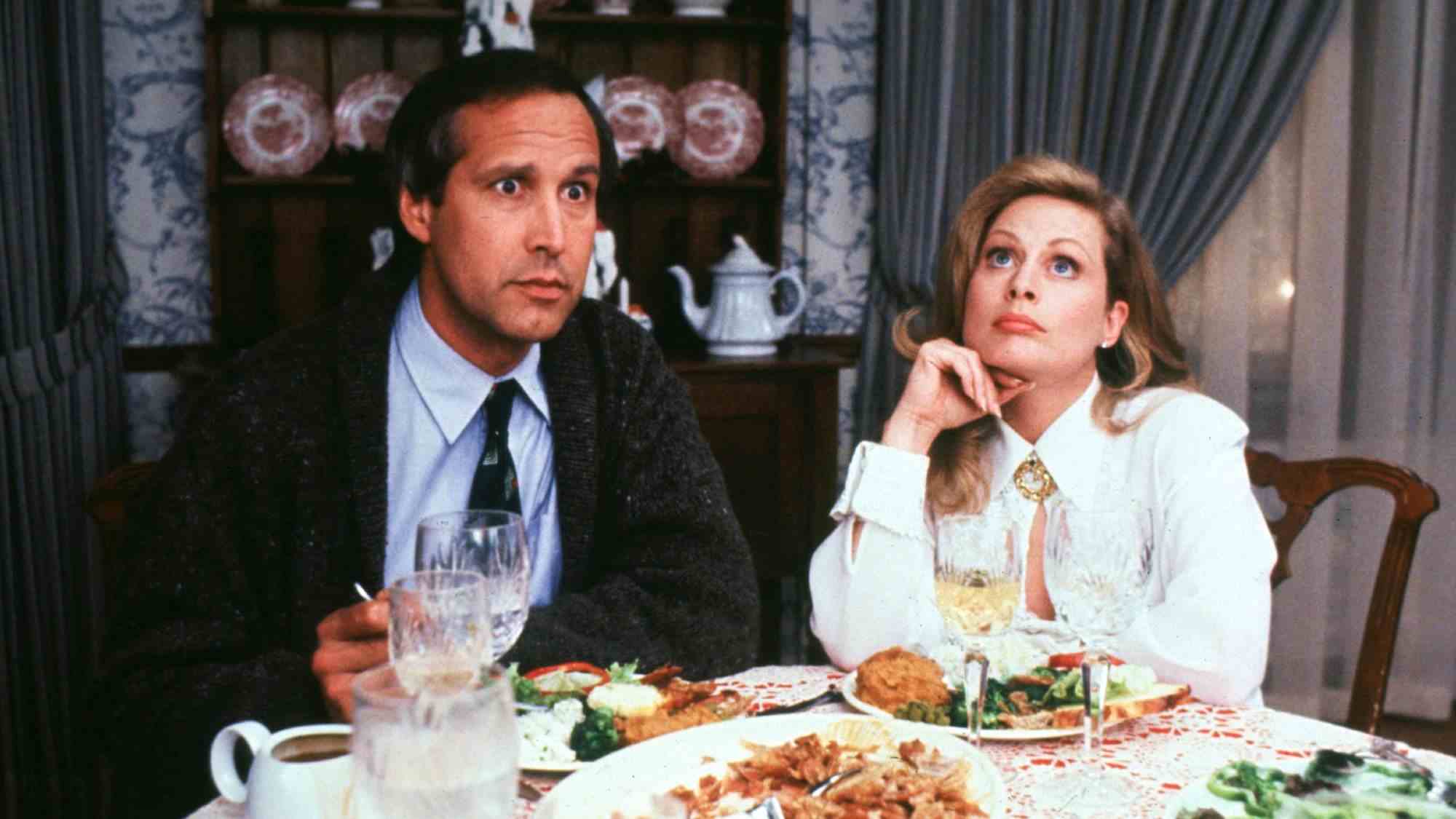 Chevy Chase ve Beverly D. Angelo, National Lampoon'un Noel Tatilinde