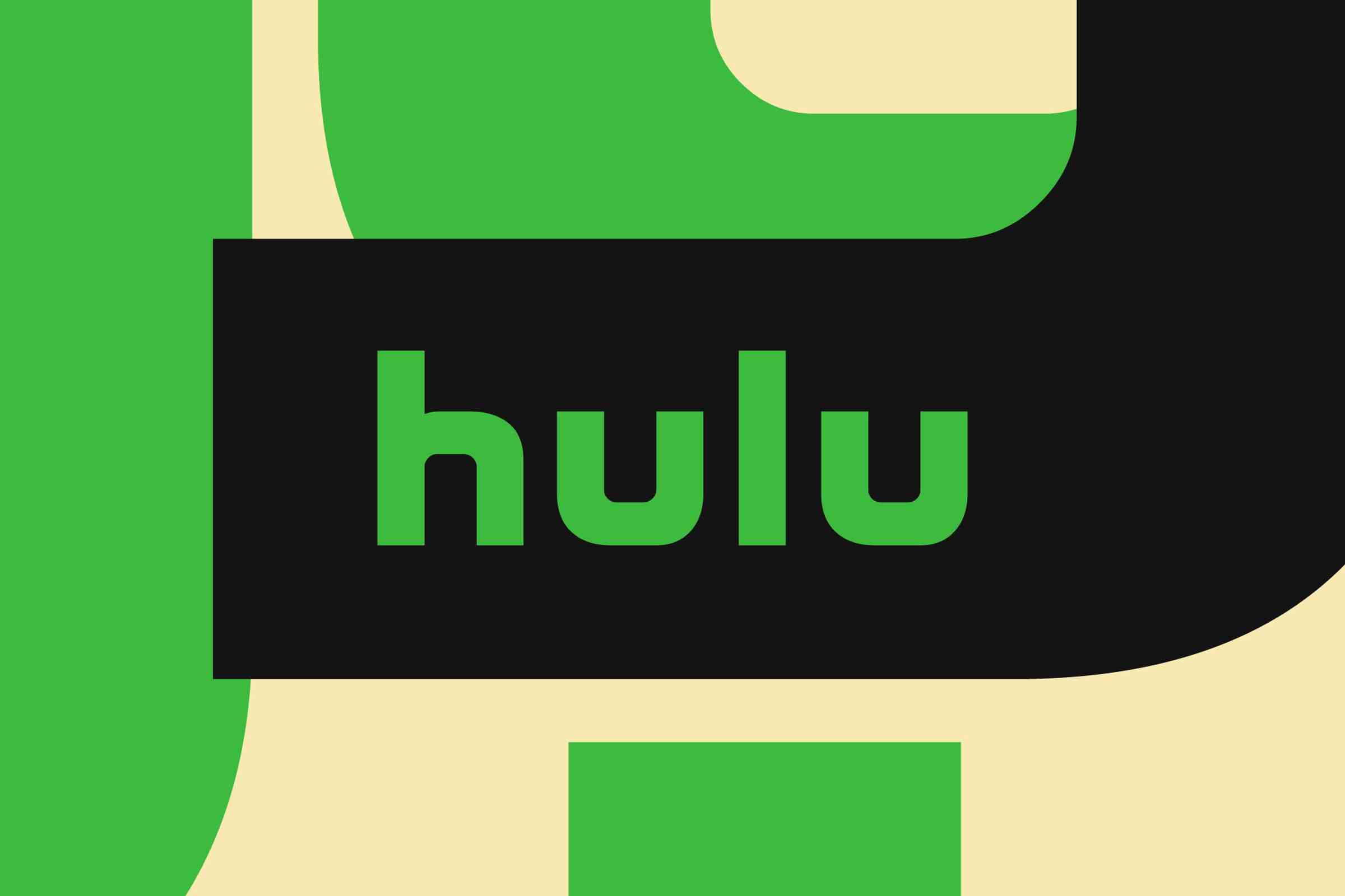 Soyut bir arka planda Hulu'nun logosunu gösteren bir resim