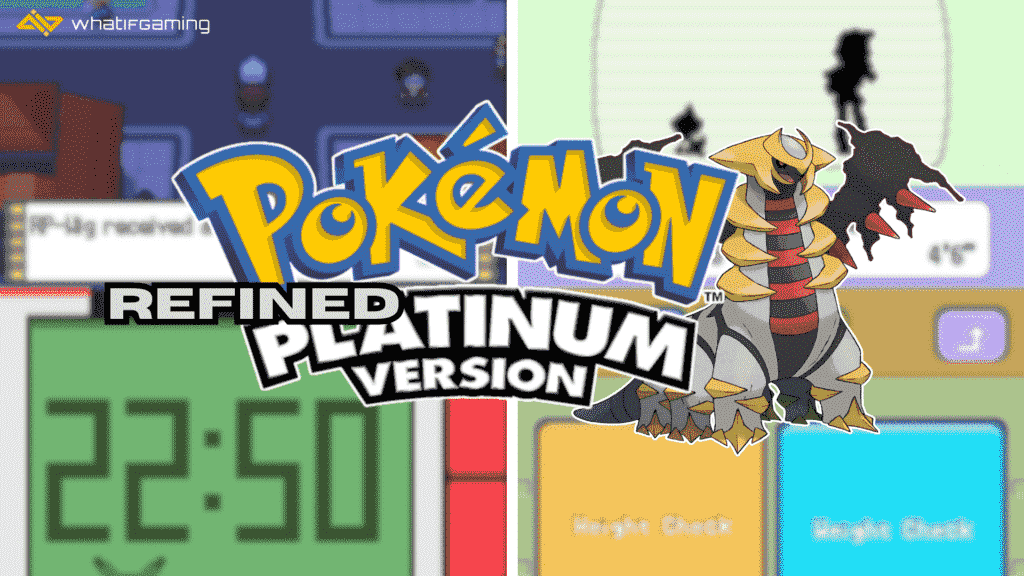 Pokemon Rafine Platinum'un kolajlanmış görüntüleri.