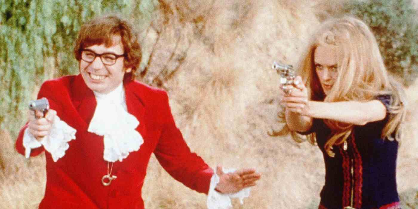 Austin ve Felicity, Austin Powers The Spy Who Shagged Me'de silah doğrultuyor