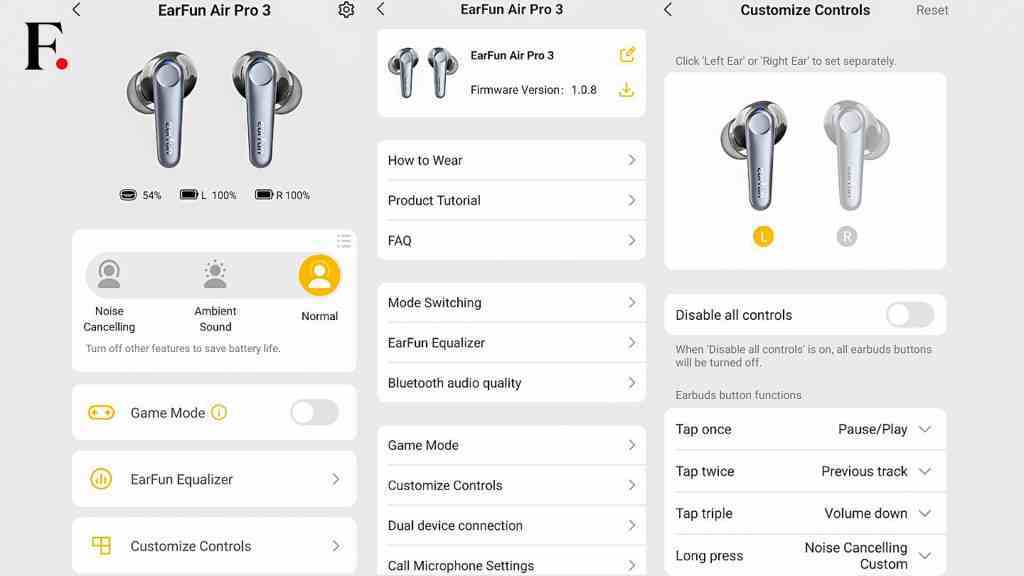 EarFun Air Pro 3 Rs 6000 altında aptX Adaptive kodlayıcıya sahip TWS Kulaklıkları İnceleyin