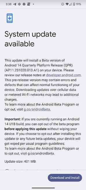 Google Çarşamba günü Android 14 QPR2 Beta 1'i yayınladı - Bazı Pixel kullanıcıları QPR2 Beta 1 güncellemesinin daha hızlı kurulduğunu fark etti